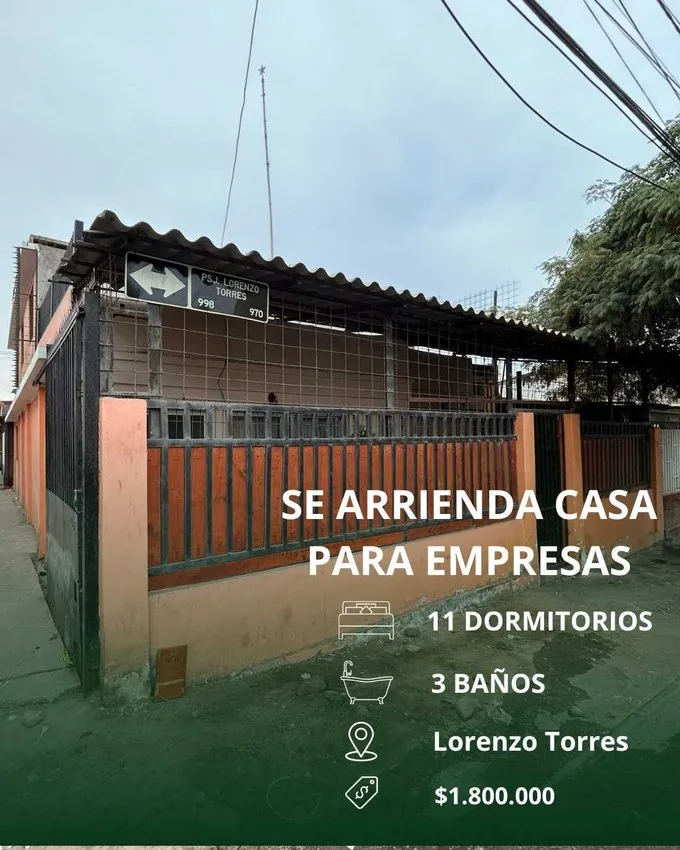 Arriendo de Casa en Calama, Casa grande amoblada en calma