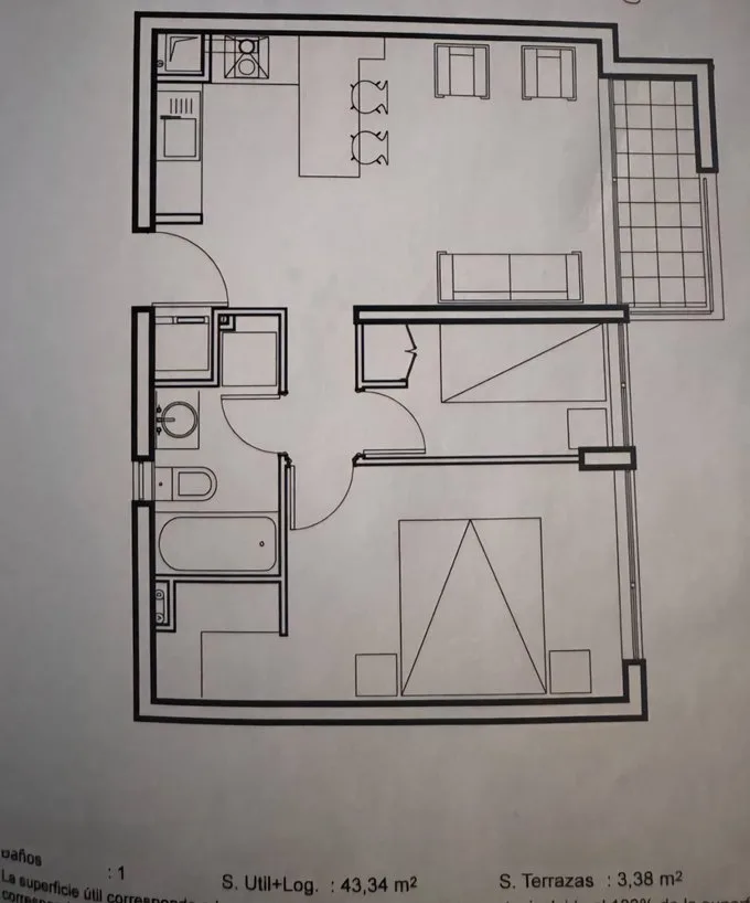 Arriendo de Departamento en Estación Central, Depto. en arriendo 1D+1B Amoblado (83035)