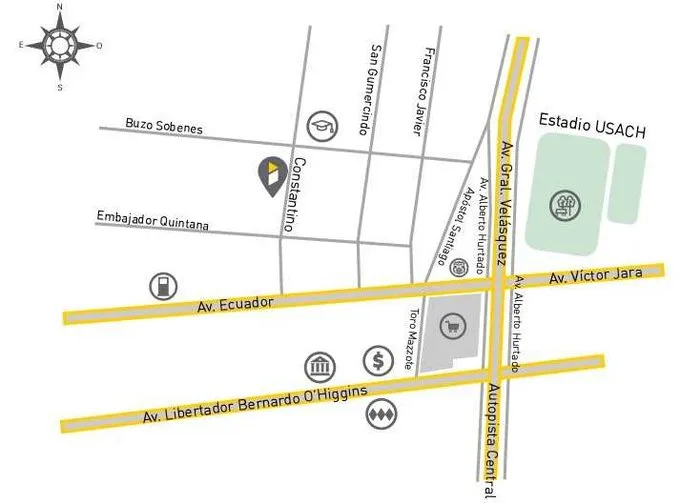 Arriendo de Departamento en Estación Central, Departamento 1D/1B Excelente Ubicación  (25445) - 1