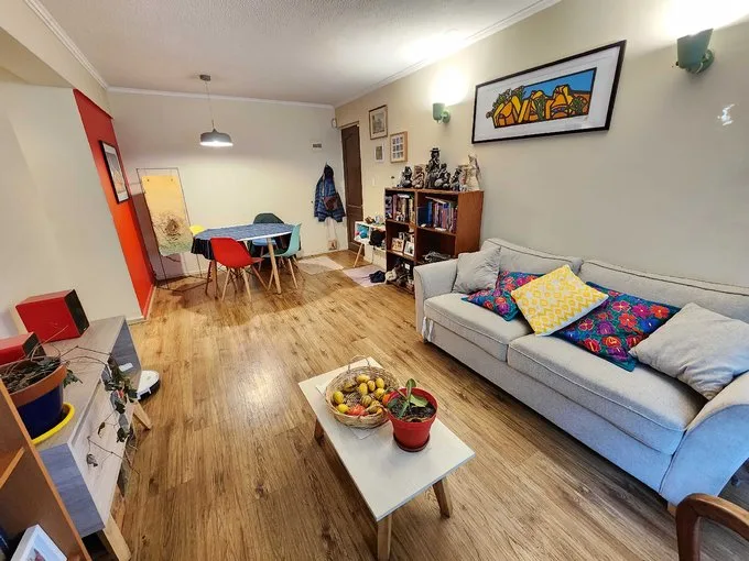 Arriendo de Departamento en Ñuñoa, 2 dorm 1 baño, metro Chile España (129885)