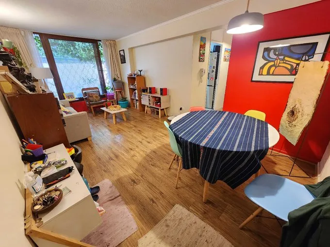 Arriendo de Departamento en Ñuñoa, 2 dorm 1 baño, metro Chile España (129885)