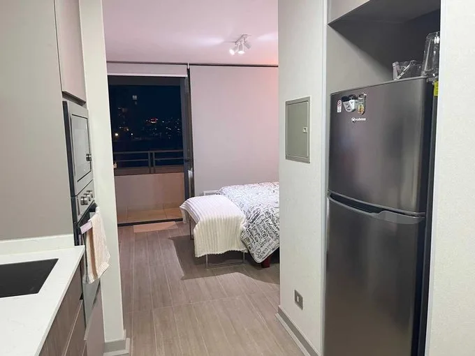 Arriendo de Departamento en Ñuñoa, Maravilloso Dpto Estudio amoblado  (129690)