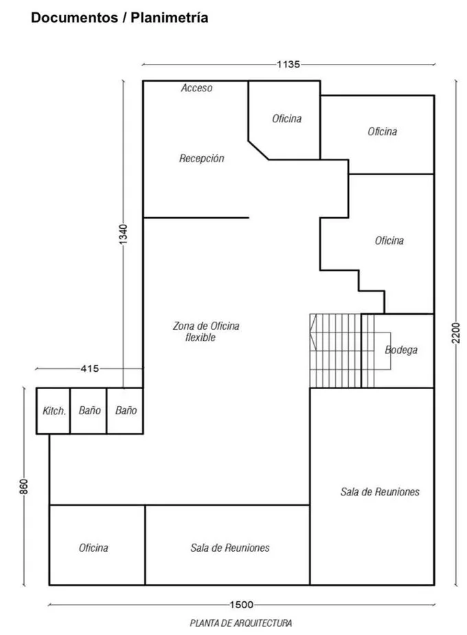 Arriendo de Oficina en Antofagasta, Edificio las Empresas Of. 292mts Primer piso  (102045)