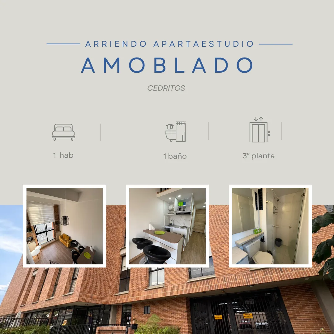 Apartaestudio en Arriendo en Los cedros, Bogotá