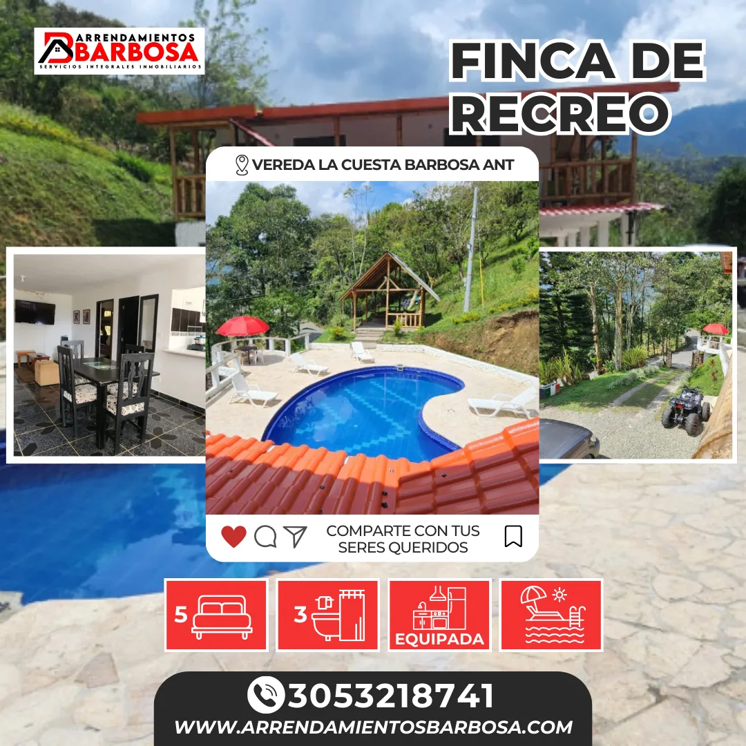 Finca en  Arriendo en La cejita, Barbosa
