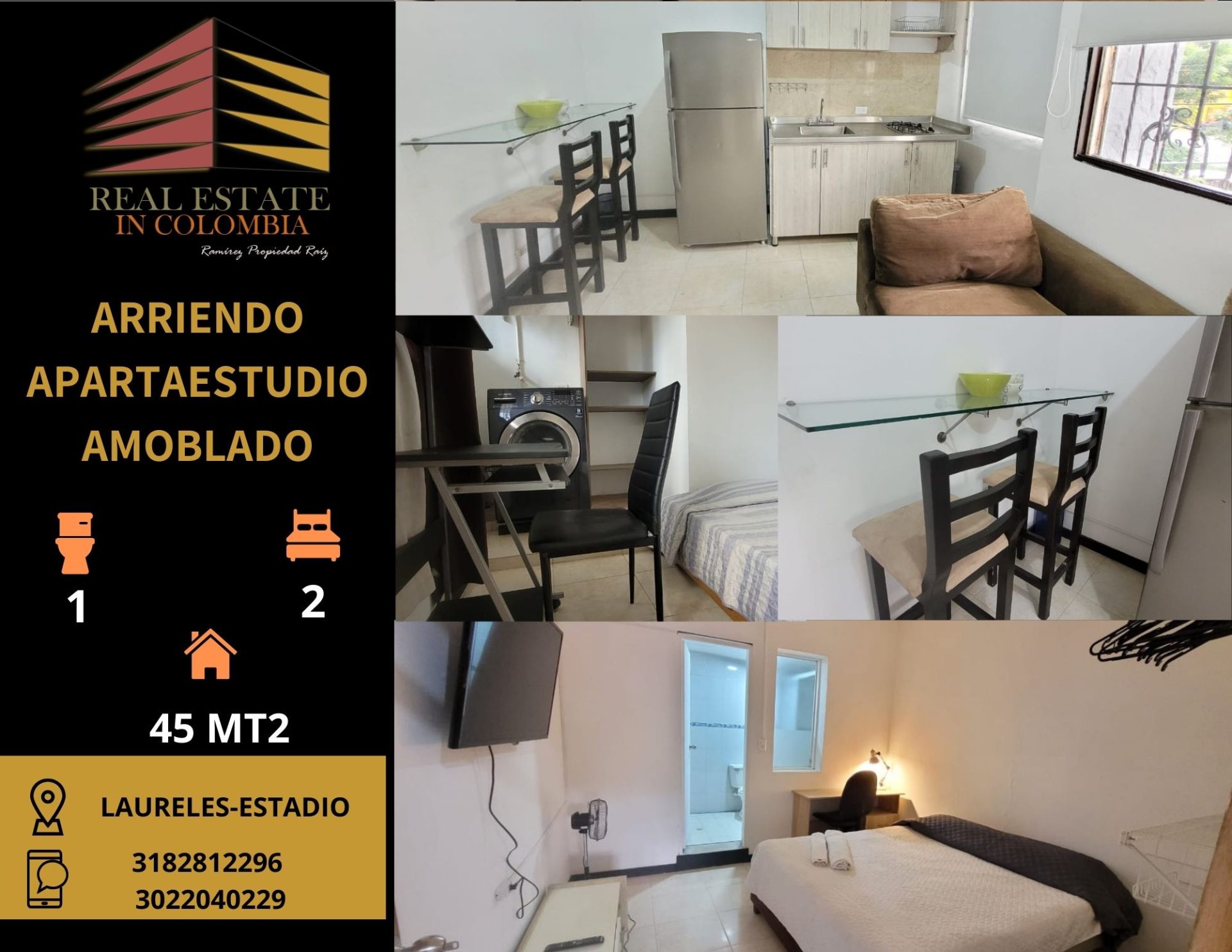 Apartamento Amoblado en Arriendo Cerca del Éxito La 70