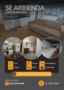 Apartamento Loft en arriendo
