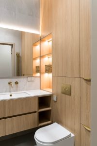 The,Interior,Of,A,Contemporary,Small,Bathroom,In,Apartment,.